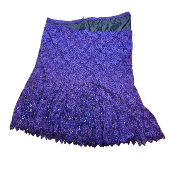 Vintage Judith Ann Plus 3X Purple Beaded Sequin 2pc Skirt Set Rayon - Picture 16 of 16